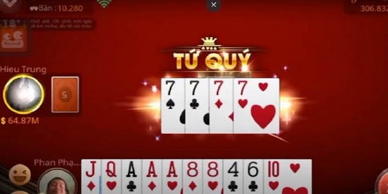 Tứ quý là gì? Sức mạnh của bộ 4 lá đồng giá trị